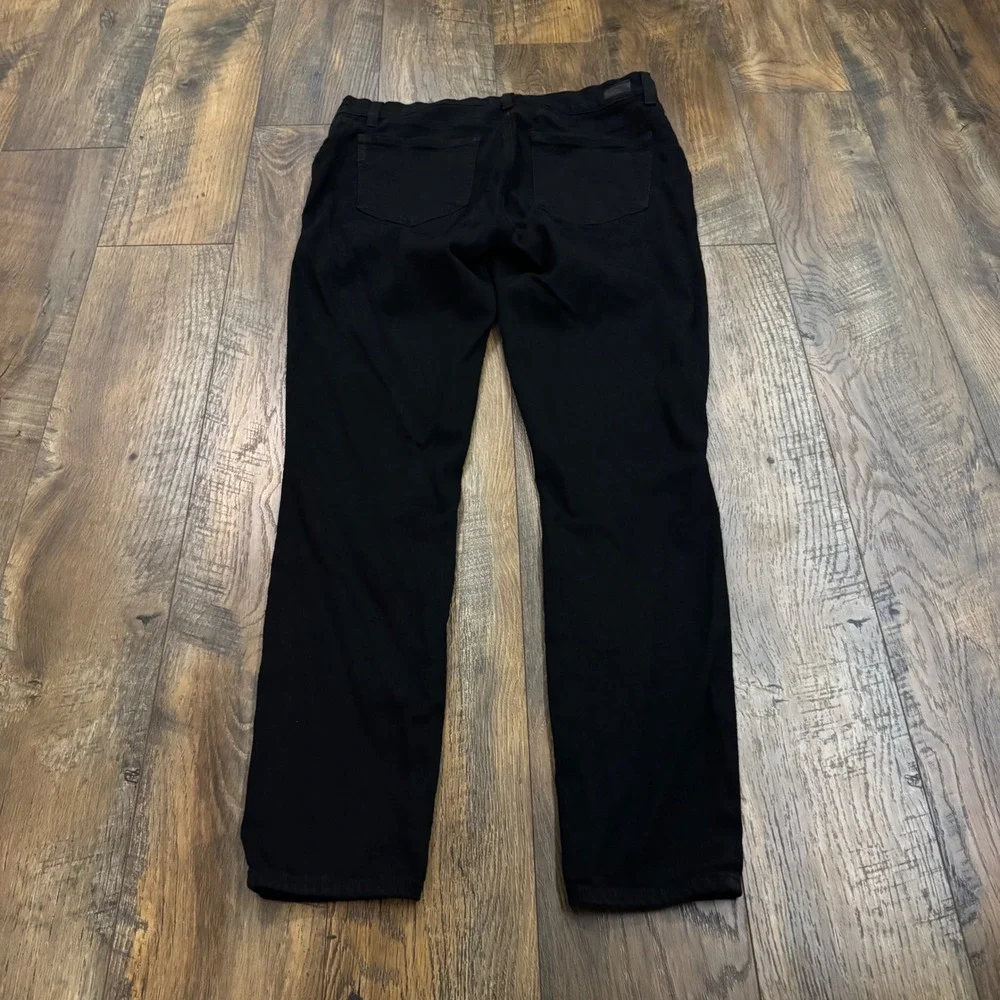Paige Verdugo Ultra Skinny Maternity Jeans Black Side Elastic Size 30 Stretch